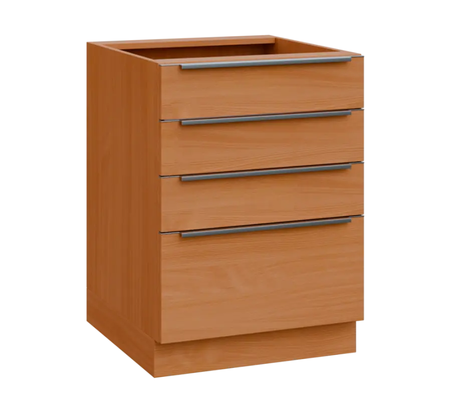 SIS - 6Z41 spodní skříňka, 4-zásuvková, 870x600x600, buk royal